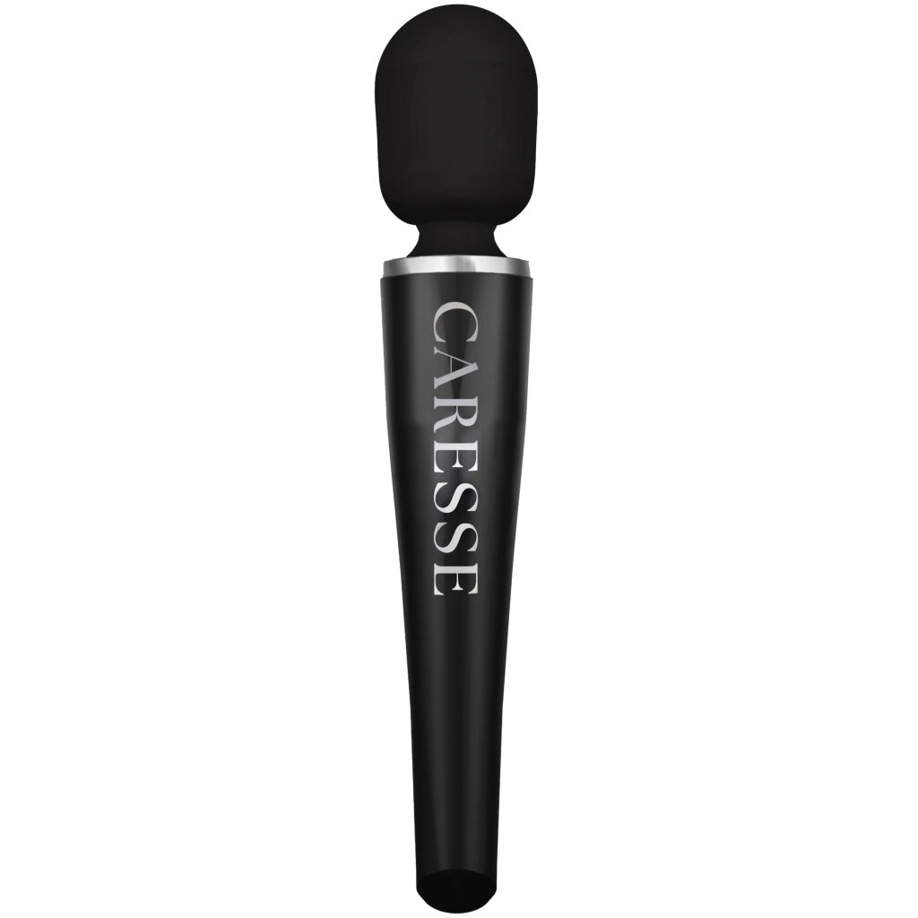 Vibrator Pro Wand Caresse, 5 Intensitati Vibratii, Silicon, USB, Negru, 30 cm 1 Vibrator Pro Wand Caresse, 5 Intensitati Vibratii, Silicon, USB, Negru, 30 cm