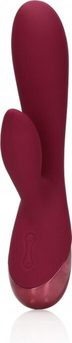 Vibrator Iepuras Loveline, 10 Moduri Vibratii, Silicon, USB, Visiniu, 20 cm 1 Vibrator Iepuras Loveline, 10 Moduri Vibratii, Silicon, USB, Visiniu, 20 cm
