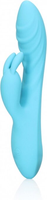 Vibrator Iepuras Ribbed, 10 Moduri Vibratii, Silicon, USB, Albastru, 21 cm 1 Vibrator Iepuras Ribbed, 10 Moduri Vibratii, Silicon, USB, Albastru, 21 cm