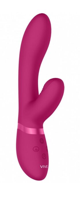 Vibrator Kyra Double Action Vibrating Pulse-Wave Stimulator Silicon Roz 21.3 cm 1 Vibrator Kyra Double Action Vibrating Pulse-Wave Stimulator Silicon Roz 21.3 cm