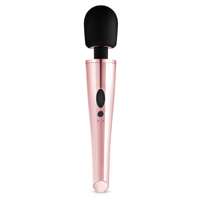 Vibrator Masaj Rosy Gold, 10 Moduri Vibratii, USB, 30 cm 1 Vibrator Masaj Rosy Gold, 10 Moduri Vibratii, USB, 30 cm