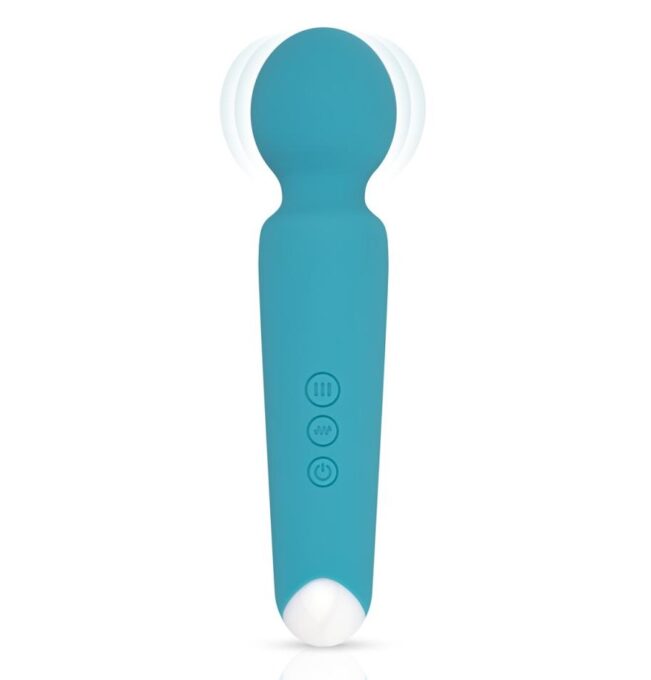 Vibrator Masaj Maria, 10 Moduri Vibratii, Silicon, USB, Turcoaz, 19.5 cm 1 Vibrator Masaj Maria, 10 Moduri Vibratii, Silicon, USB, Turcoaz, 19.5 cm