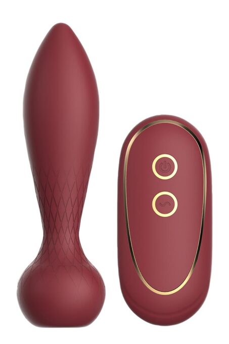 Dop Anal Romy Romance Remote Control 10 Moduri Vibratii Silicon USB Rosu 8.4 cm 1 Dop Anal Romy Romance Remote Control 10 Moduri Vibratii Silicon USB Rosu 8.4 cm