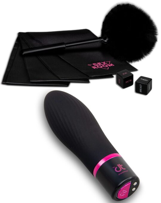 Sex Room Vibe Kit, 6 Piese, Negru/Roz 1 Sex Room Vibe Kit, 6 Piese, Negru/Roz