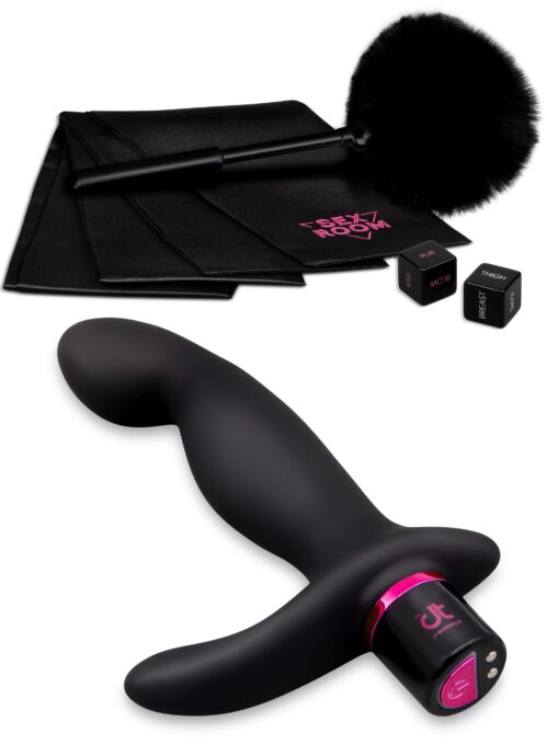Sex Room Prostate Play Kit, 6 Piese, Negru/Roz 1 Sex Room Prostate Play Kit, 6 Piese, Negru/Roz