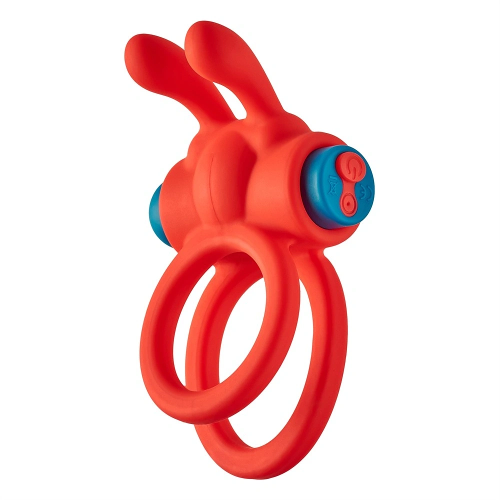 Inel Dublu de Penis Thrill Ring, 10 Moduri Vibratii, Silicon, USB, Rosu, 10 cm 1 Inel Dublu de Penis Thrill Ring, 10 Moduri Vibratii, Silicon, USB, Rosu, 10 cm