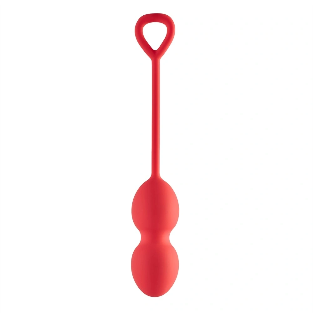 Bile Vaginale pentru Exercitii Kegel Playful Drops, Silicon, Rosu, 17.5 cm 1 Bile Vaginale pentru Exercitii Kegel Playful Drops, Silicon, Rosu, 17.5 cm