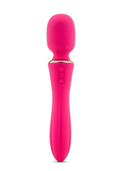 Vibrator Nubii Mika Wand, 12 Moduri Vibratii, Incalzire, Silicon, USB, Roz 1 Vibrator Nubii Mika Wand, 12 Moduri Vibratii, Incalzire, Silicon, USB, Roz