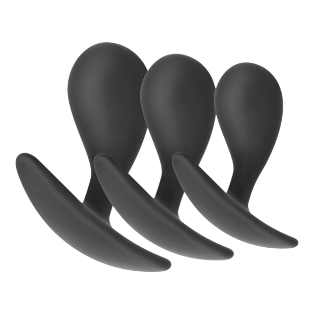 Set plug anal ADDICTED TOYS Anal Plug Set, mărimi S, M, L, 3 dopuri de dimensiuni progresive, lungimi 5.4 cm, 6.6 cm, 7.3 cm, culoare negru 1 Set plug anal ADDICTED TOYS Anal Plug Set, mărimi S, M, L, 3 dopuri de dimensiuni progresive, lungimi 5.4 cm, 6.6 cm, 7.3 cm, culoare negru