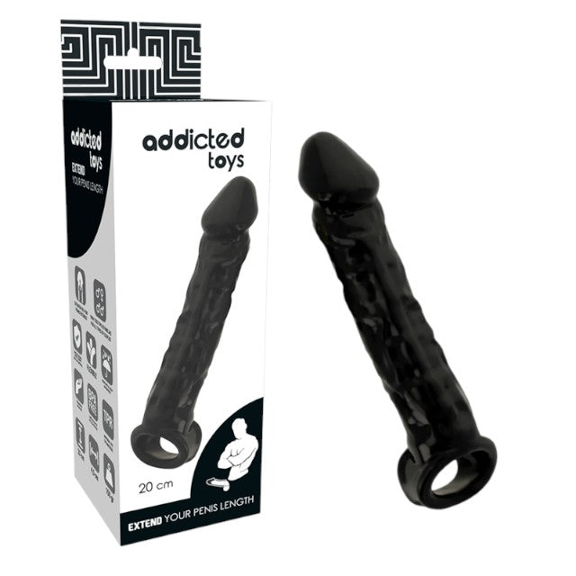 Manson ADDICTED TOYS - DONG, pentru extensia penisului, negru, 20 cm 1 Manson ADDICTED TOYS - DONG, pentru extensia penisului, negru, 20 cm