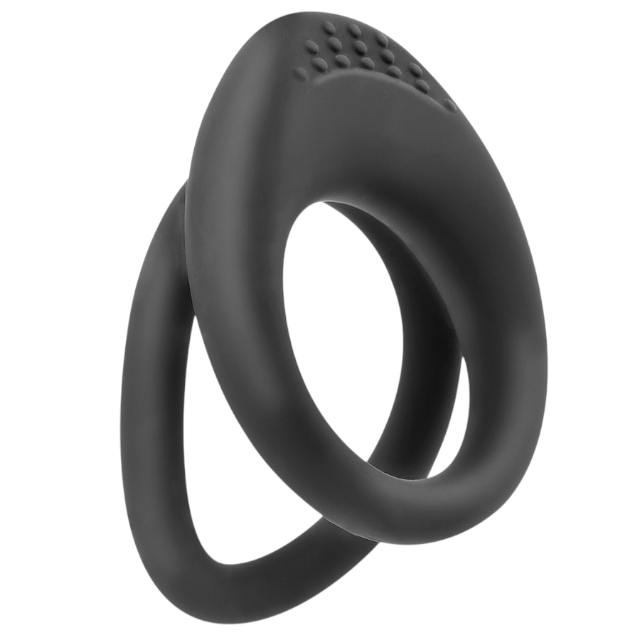Inel dublu pentru penis ADDICTED TOYS Textured Double Cock Ring, texturat pentru stimulare intensă, 3.7 - 4.5 cm, negru 1 Inel dublu pentru penis ADDICTED TOYS Textured Double Cock Ring, texturat pentru stimulare intensă, 3.7 - 4.5 cm, negru