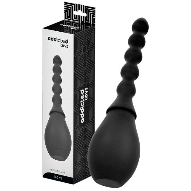 Duș anal ADDICTED TOYS Travel Cleaner Model 2, capacitate 160 ml, compact și ușor de folosit, din silicon moale, negru 1 Duș anal ADDICTED TOYS Travel Cleaner Model 2, capacitate 160 ml, compact și ușor de folosit, din silicon moale, negru