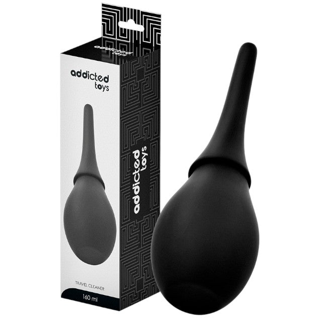 Duș anal ADDICTED TOYS Travel Cleaner Model 3, capacitate 160 ml, compact și ușor de folosit, din silicon moale, negru 1 Duș anal ADDICTED TOYS Travel Cleaner Model 3, capacitate 160 ml, compact și ușor de folosit, din silicon moale, negru