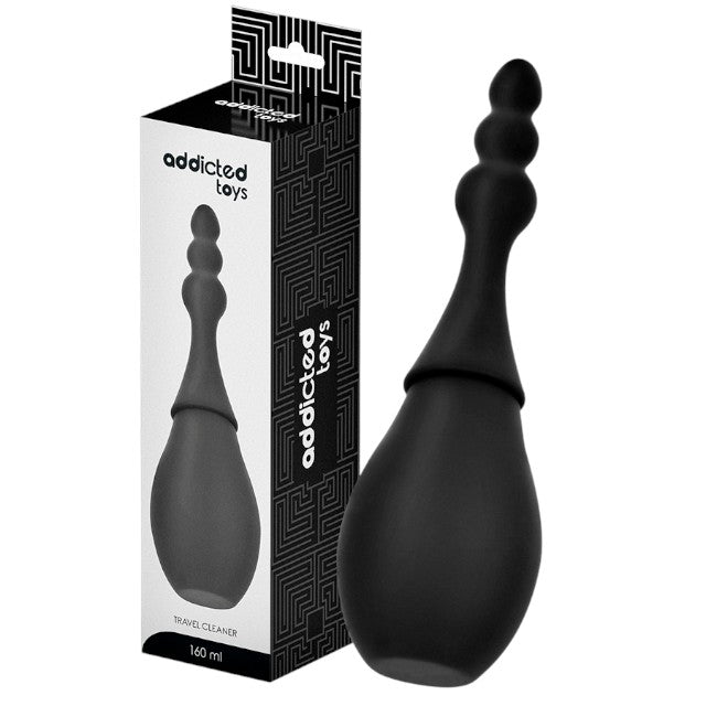 Duș anal ADDICTED TOYS Travel Cleaner Model 4, capacitate 160 ml, compact și ușor de folosit, din silicon moale, negru 1 Duș anal ADDICTED TOYS Travel Cleaner Model 4, capacitate 160 ml, compact și ușor de folosit, din silicon moale, negru