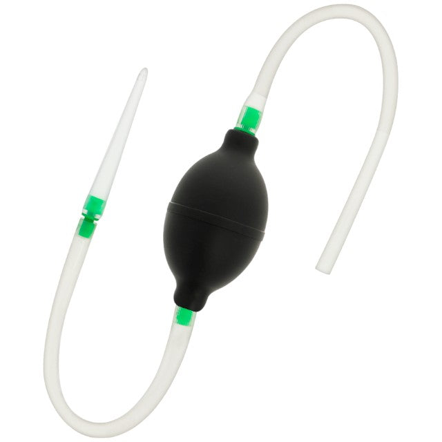Duș anal cu tub de golire ADDICTED TOYS Travel Cleaner 3, din material flexibil și hipoalergenic, negru cu verde, 70 cm 1 Duș anal cu tub de golire ADDICTED TOYS Travel Cleaner 3, din material flexibil și hipoalergenic, negru cu verde, 70 cm