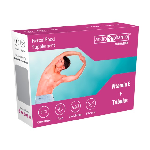 Capsule ANDROPHARMA Curvature, pentru îndreptarea penisului și susținerea sănătății sexuale masculine, 30 buc 1 Capsule ANDROPHARMA Curvature, pentru îndreptarea penisului și susținerea sănătății sexuale masculine, 30 buc