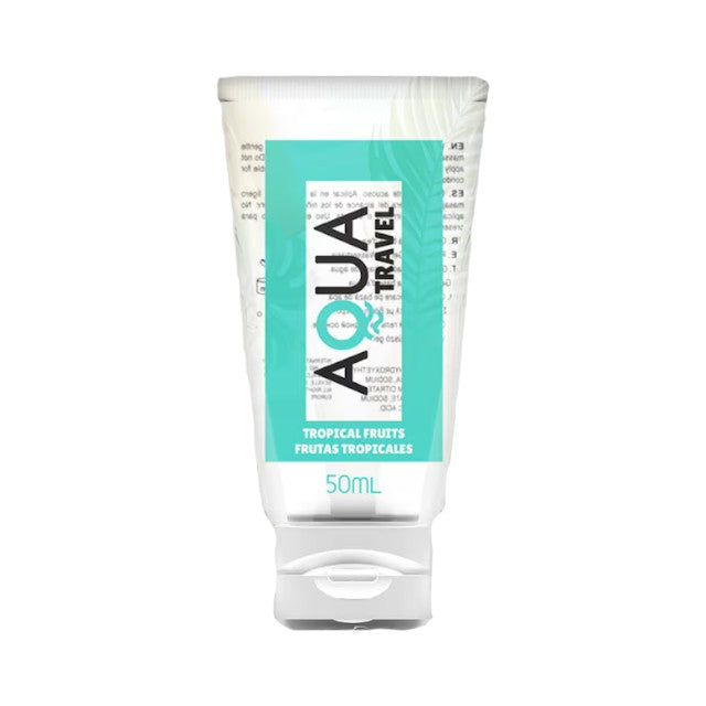 Lubrifiant cu aromă AQUA TRAVEL Tropical Fruits, pe bază de apă, cu gust delicios de fructe tropicale, 50 ml 1 Lubrifiant cu aromă AQUA TRAVEL Tropical Fruits, pe bază de apă, cu gust delicios de fructe tropicale, 50 ml
