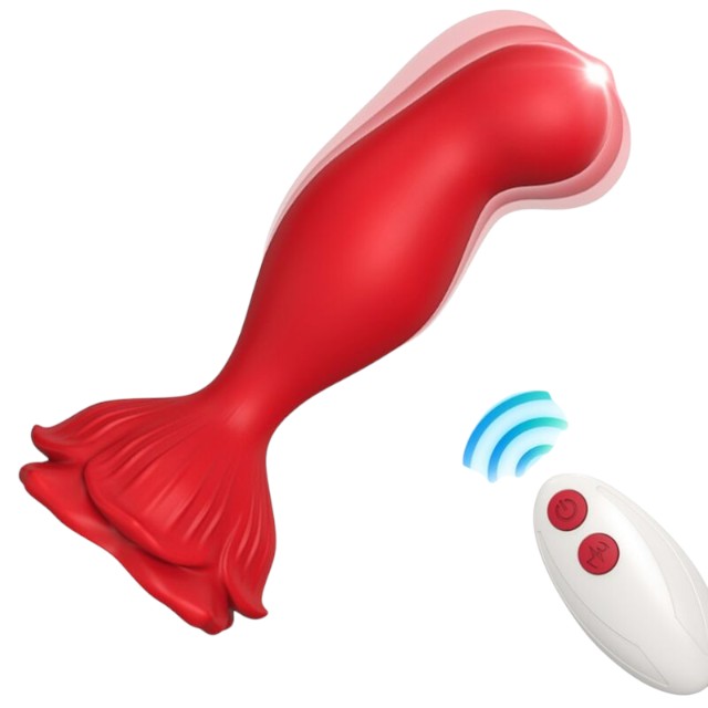 Vibrator cu plug anal ARMONY Pink, cu control prin telecomanda, in forma de trandafir, 9 functii de vibratie, culoarea rosie 1 Vibrator cu plug anal ARMONY Pink, cu control prin telecomanda, in forma de trandafir, 9 functii de vibratie, culoarea rosie