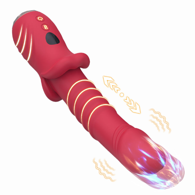 Vibrator ARMONY Point a Stimulating , cu funcție de penetrare automată, 9 funcții de vibrație, 9 funcții de penetrare, din silicon, roșu 1 Vibrator ARMONY Point a Stimulating , cu funcție de penetrare automată, 9 funcții de vibrație, 9 funcții de penetrare, din silicon, roșu