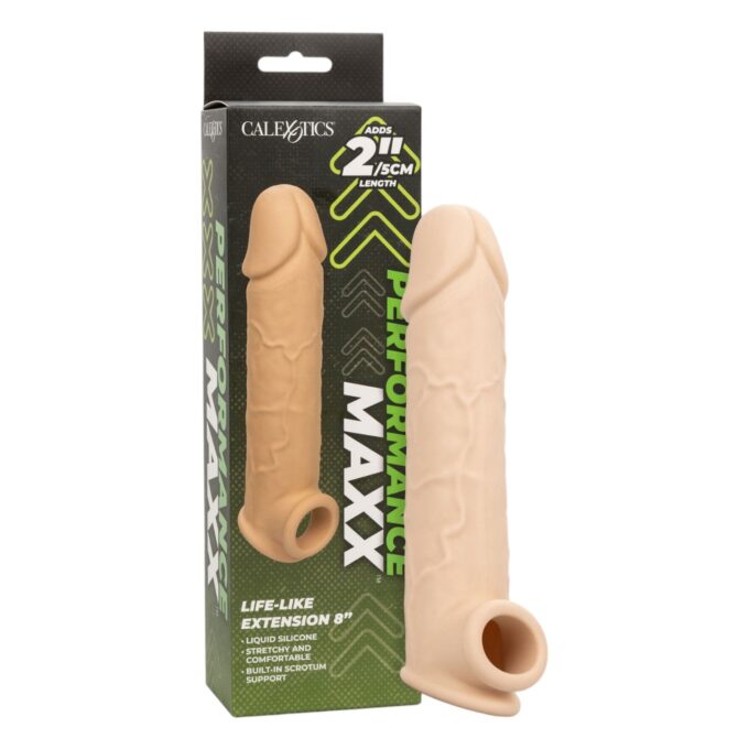 Manson CALEXOTICS - Performance MAXX 8'', pentru extensia penisului, din silicon, culoarea pielii 1 Manson CALEXOTICS - Performance MAXX 8'', pentru extensia penisului, din silicon, culoarea pielii