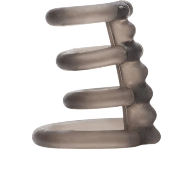 Inel triplu pentru penis CALEXOTICS Dr. Joel Support Master, cu suport pentru testicule, din material elastic, gri 1 Inel triplu pentru penis CALEXOTICS Dr. Joel Support Master, cu suport pentru testicule, din material elastic, gri