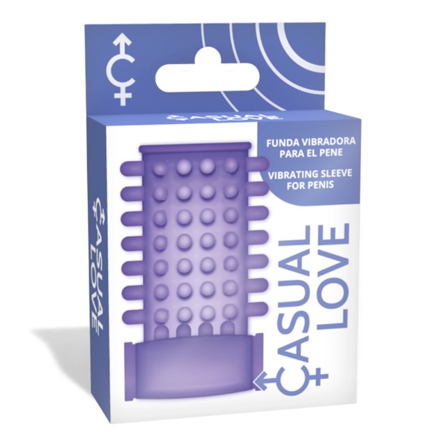 Manșon pentru penis CASUAL LOVE Ring Vibrating Sleeve, cu bullet inclus, pentru stimulare intensă și îngroșare, mov 1 Manșon pentru penis CASUAL LOVE Ring Vibrating Sleeve, cu bullet inclus, pentru stimulare intensă și îngroșare, mov