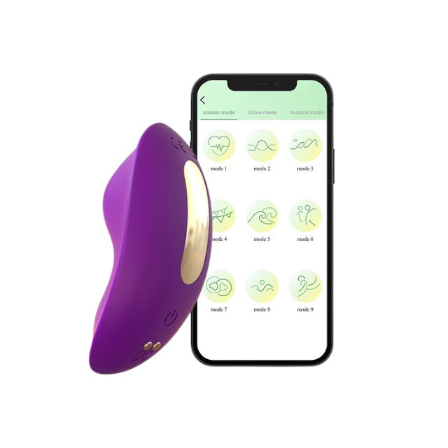 Vibrator pentru chilot CNT Clit Magic Panty Vibrator, control prin aplicație, 9 funcții de vibrație, rezistent la apă IPX7, mov 1 Vibrator pentru chilot CNT Clit Magic Panty Vibrator, control prin aplicație, 9 funcții de vibrație, rezistent la apă IPX7, mov