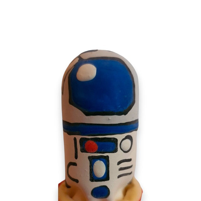 Prezervativ decorativ artistic CONDOMERIE Robot, pictat manual, stil boem, din latex