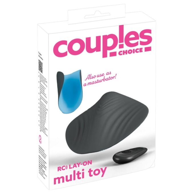 Vibrator cupluri COUPLES CHOICE Lay-on Multi Toy, stimulator clitoris și masturbator, 10 funcții de vibrație, negru cu albastru 1 Vibrator cupluri COUPLES CHOICE Lay-on Multi Toy, stimulator clitoris și masturbator, 10 funcții de vibrație, negru cu albastru
