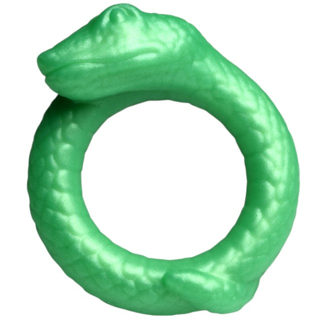 Inel pentru penis CREATURE COCKS Serpentine, în formă de șarpe, pentru jocuri de fantezie, din silicon flexibil, diametru 4 cm, verde 1 Inel pentru penis CREATURE COCKS Serpentine, în formă de șarpe, pentru jocuri de fantezie, din silicon flexibil, diametru 4 cm, verde