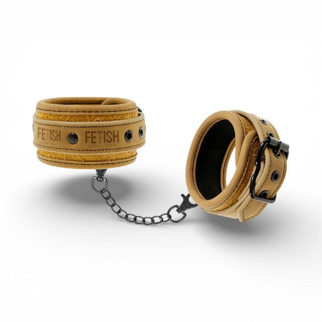 Cătușe FETISH SUBMISSIVE Ankle Cuffs, pentru jocuri erotice BDSM, din piele vegană, mărime reglabilă, culoare maro 1 Cătușe FETISH SUBMISSIVE Ankle Cuffs, pentru jocuri erotice BDSM, din piele vegană, mărime reglabilă, culoare maro