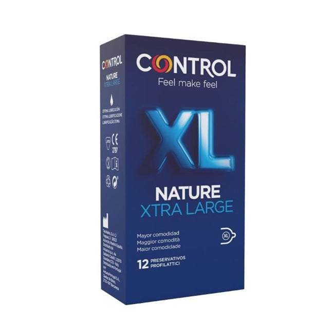 Prezervative CONTROL - NATURE XL, extra large, 57 mm, 12 buc