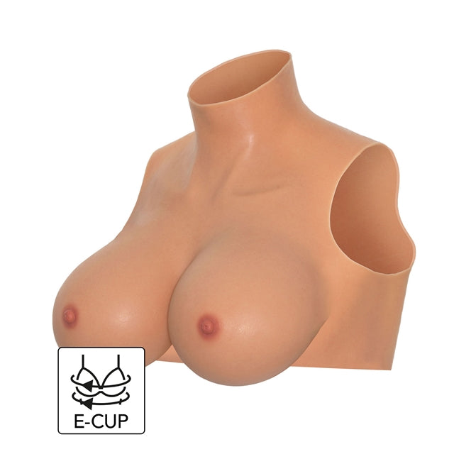 Crop Top - Alter Ego, din silicon 100% dotat cu sani plini si moi, sfarcuri realiste, S/M/L 1 Crop Top - Alter Ego, din silicon 100% dotat cu sani plini si moi, sfarcuri realiste, S/M/L