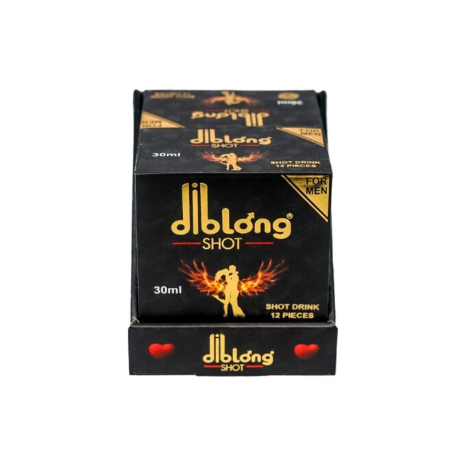 Diblong Energy Shot - supliment alimentar pentru bărbați, cu îndulcitori, sub formă de băutură energizantă care ajută la menținerea sănătății sexuale și a funcției erectile, 12 buc x 30 ml