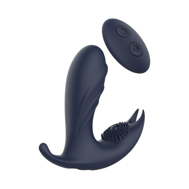 Aparat de masaj DREAMTOYS Startroopers Atomic, pentru stimulare anală, punctul P și perineu, 10 funcții de vibrație, albastru