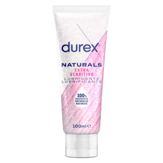 Lubrifiant Durex Natural Extra Sensitivo, roz, pe baza de apa, 100 ml 1 Lubrifiant Durex Natural Extra Sensitivo, roz, pe baza de apa, 100 ml