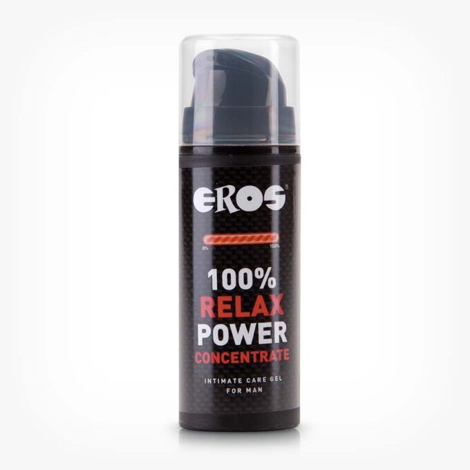 Gel lubrifiant pentru bărbați  EROS 100% Relax Power Concentrate MEN, pentru relaxare anală, testat dermatologic, pe bază de apă, 30 ml
