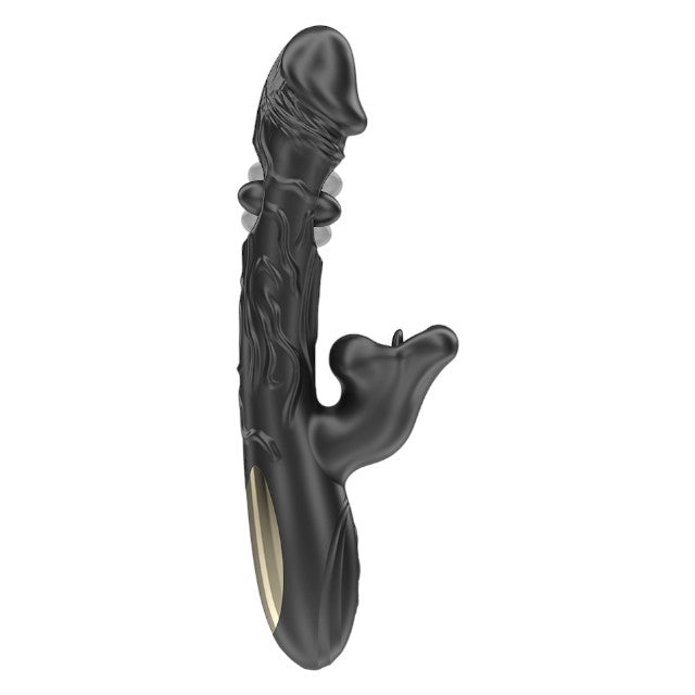 Vibrator dublu IBIZA Oscillating and Biting Vibrator, cu stimulator în formă de gură, cu funcții de mușcături, oscilații și vibrații, negru 1 Vibrator dublu IBIZA Oscillating and Biting Vibrator, cu stimulator în formă de gură, cu funcții de mușcături, oscilații și vibrații, negru