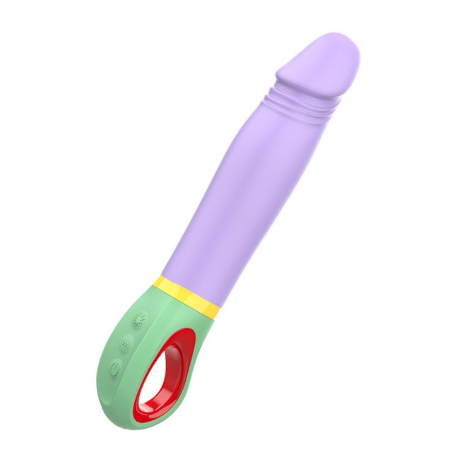 Vibrator INTENSE VELMA, din silicon de înaltă calitate, 9 funcții de vibrație, rezistent la apă IPX7, lungime inserabilă 12.6 cm, mov cu verde 1 Vibrator INTENSE VELMA, din silicon de înaltă calitate, 9 funcții de vibrație, rezistent la apă IPX7, lungime inserabilă 12.6 cm, mov cu verde