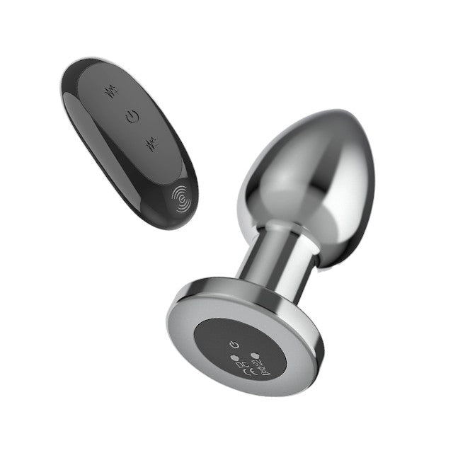 Vibrator anal INTENSE Vibrating Anal Plug L, control prin telecomandă, 10 funcții de vibrație, lungime 10.1 cm, argintiu 1 Vibrator anal INTENSE Vibrating Anal Plug L, control prin telecomandă, 10 funcții de vibrație, lungime 10.1 cm, argintiu