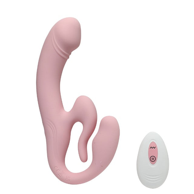 Vibrator INTY TOYS GLOW, pentru stimulare clitoridiană, vaginală și anală, control prin telecomandă, 10 funcții de vibrație, roz 1 Vibrator INTY TOYS GLOW, pentru stimulare clitoridiană, vaginală și anală, control prin telecomandă, 10 funcții de vibrație, roz