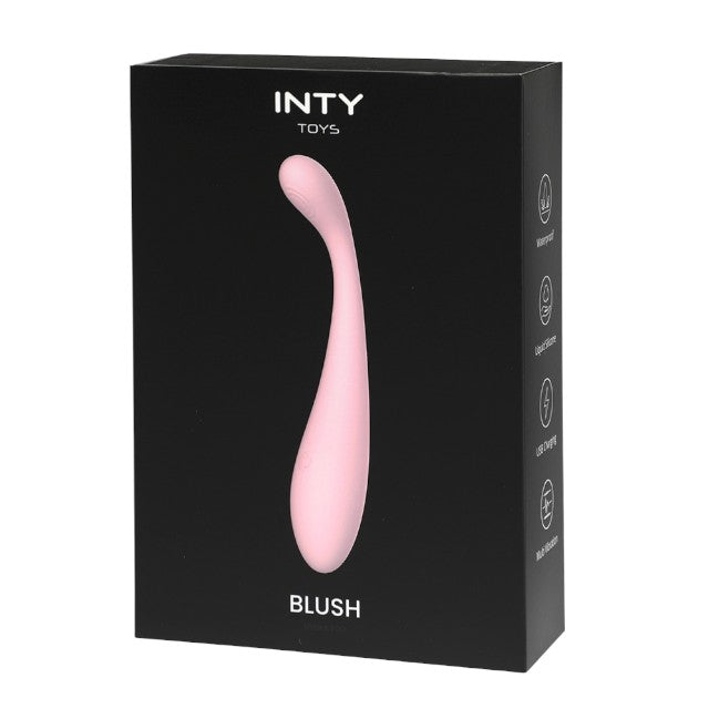 Vibrator INTY TOYS BLUSH, pentru stimularea punctului G, 10 funcții de vibrații ultra-puternice, rezistent la apă IPX7, 18 cm, roz 1 Vibrator INTY TOYS BLUSH, pentru stimularea punctului G, 10 funcții de vibrații ultra-puternice, rezistent la apă IPX7, 18 cm, roz