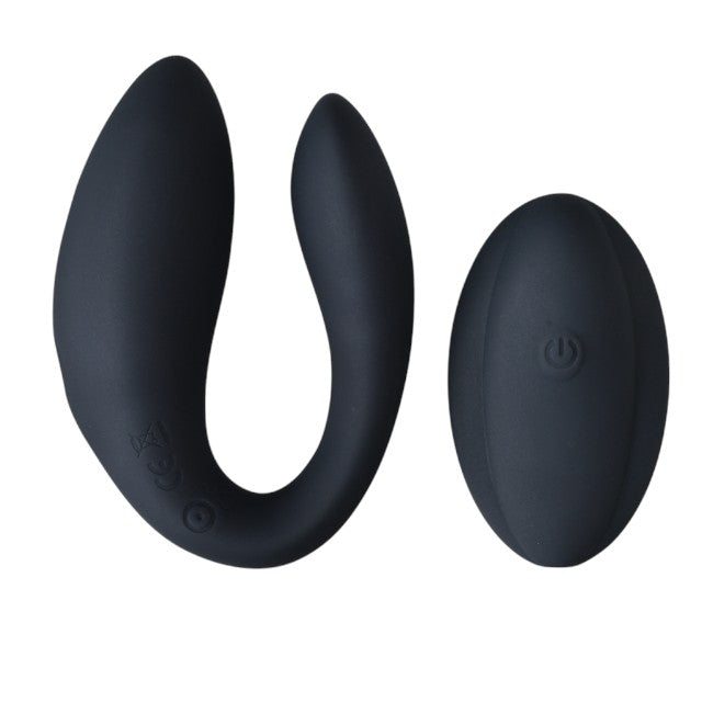 Vibrator dublu INTY TOYS SWITCH, pentru cupluri, control prin telecomandă, 12 funcții de vibrații ultra-puternice, silențios, negru 1 Vibrator dublu INTY TOYS SWITCH, pentru cupluri, control prin telecomandă, 12 funcții de vibrații ultra-puternice, silențios, negru