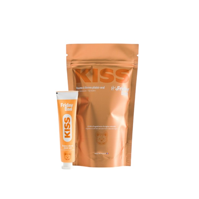 Balsam de buze pentru sex oral IT’S FRIDAY BAE Kiss, cu efect dublu de răcire și încălzire, aromă de cireșe, 15 ml