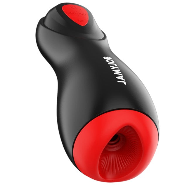 Masturbator automat JAMYJOB Core-X, cu 5 funcții de aspirație, 5 funcții de vibrație, rezistent la apă, negru cu roșu 1 Masturbator automat JAMYJOB Core-X, cu 5 funcții de aspirație, 5 funcții de vibrație, rezistent la apă, negru cu roșu