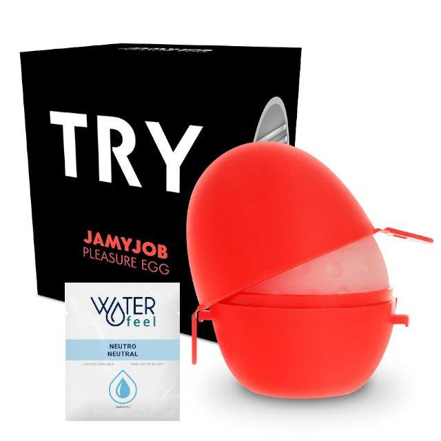 Masturbator manual JAMYJOB Egg Masturbator Black Version, din TPE transparent, texturizat, în formă de ou 1 Masturbator manual JAMYJOB Egg Masturbator Black Version, din TPE transparent, texturizat, în formă de ou