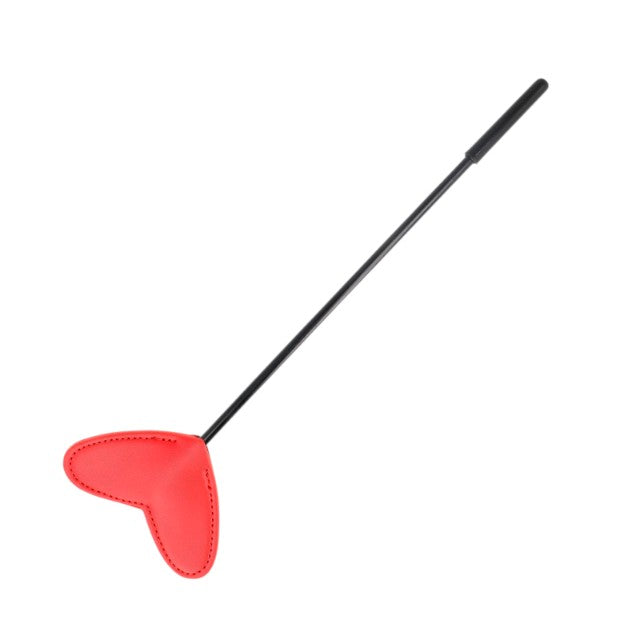 Paleta KINK - RED HEART, pentru jocuri erotice BDSM, din piele, cu inima, rosu /negru 10 cm 1 Paleta KINK - RED HEART, pentru jocuri erotice BDSM, din piele, cu inima, rosu /negru 10 cm
