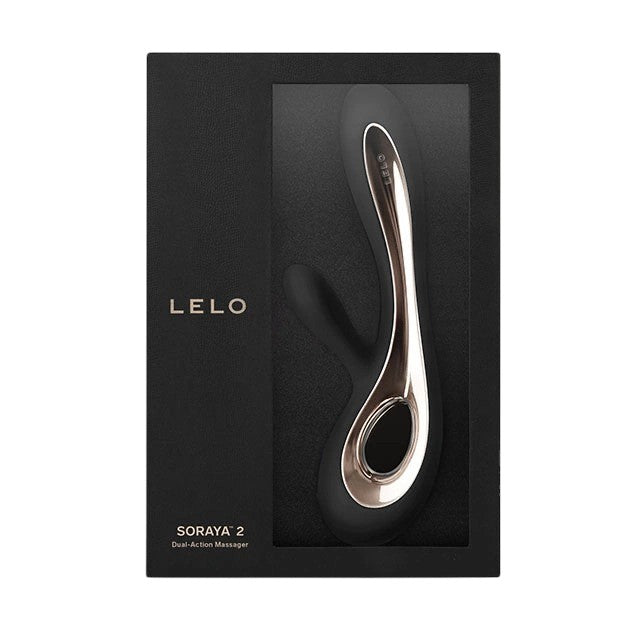 Vibrator rabbit LELO SORAYA 2, pentru stimularea clitorisului și punctului G, 12 funcții de vibrație, negru cu auriu 1 Vibrator rabbit LELO SORAYA 2, pentru stimularea clitorisului și punctului G, 12 funcții de vibrație, negru cu auriu