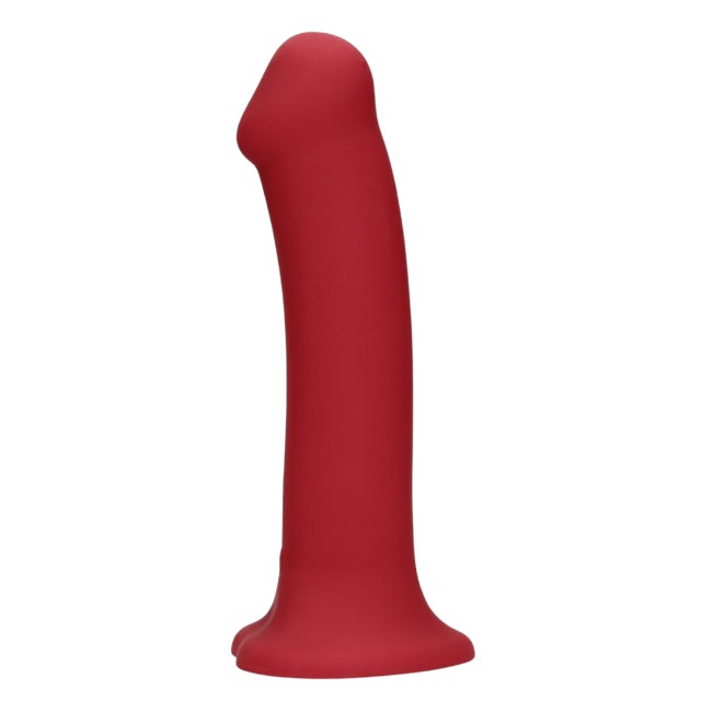 Vibrator LOVELINE Non-Phallic Vibrating Dildo Large, cu ventuză, compatibil cu ham strap-on, 10 funcții de vibrație, 19.8 cm, roșu 1 Vibrator LOVELINE Non-Phallic Vibrating Dildo Large, cu ventuză, compatibil cu ham strap-on, 10 funcții de vibrație, 19.8 cm, roșu