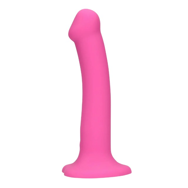 Vibrator LOVELINE Non-Phallic Vibrating Dildo Medium, cu ventuză, compatibil cu ham strap-on, 10 funcții de vibrație, 18.1 cm, roz 1 Vibrator LOVELINE Non-Phallic Vibrating Dildo Medium, cu ventuză, compatibil cu ham strap-on, 10 funcții de vibrație, 18.1 cm, roz